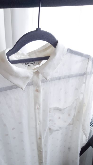 Stradivarius 38 L biala koszula bluzka bluzki damskie