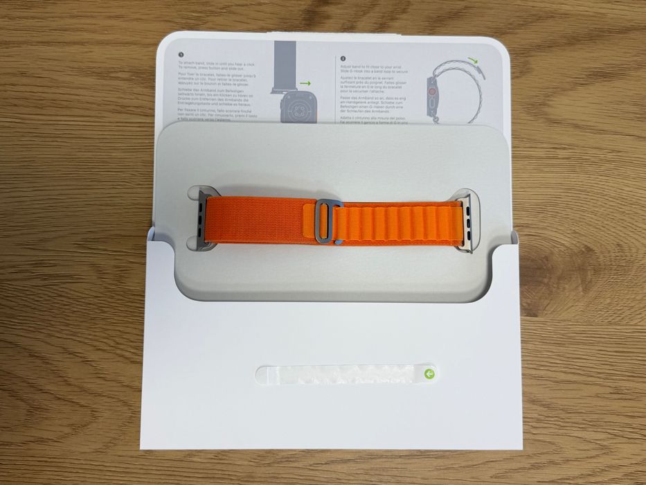 Apple Watch Ultra pasek Orange Alpine Loop rozm. M Oryginał