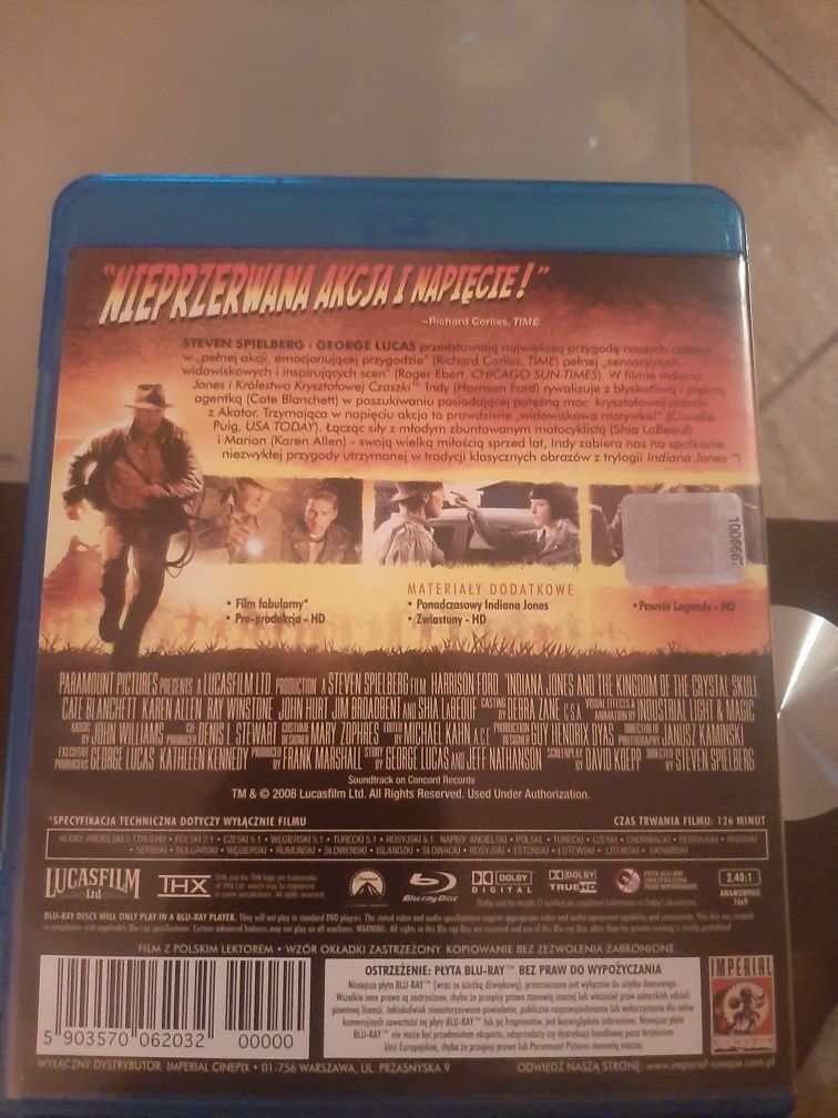 Płyta blua ray  Indiana Jones