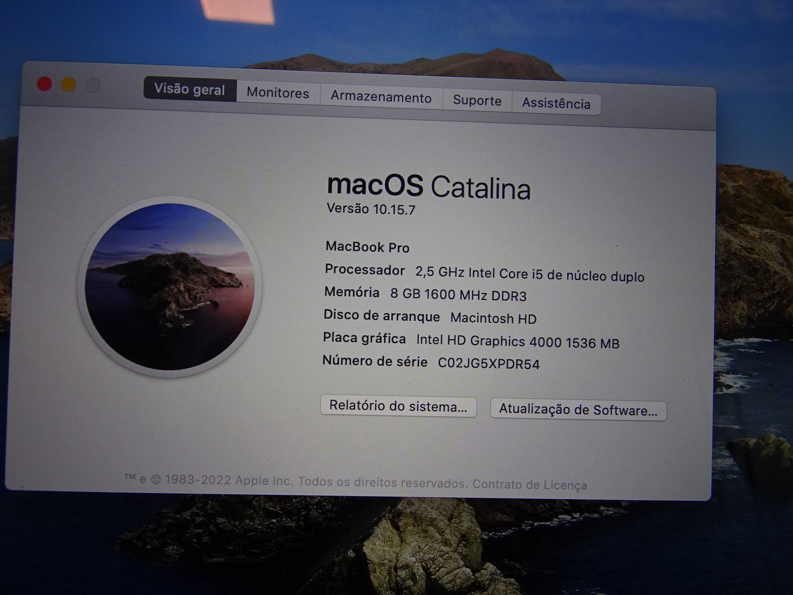 MacBook PRO 13"; i5; 8gb / 250Gb SSD, macOS Catalina + MS Office