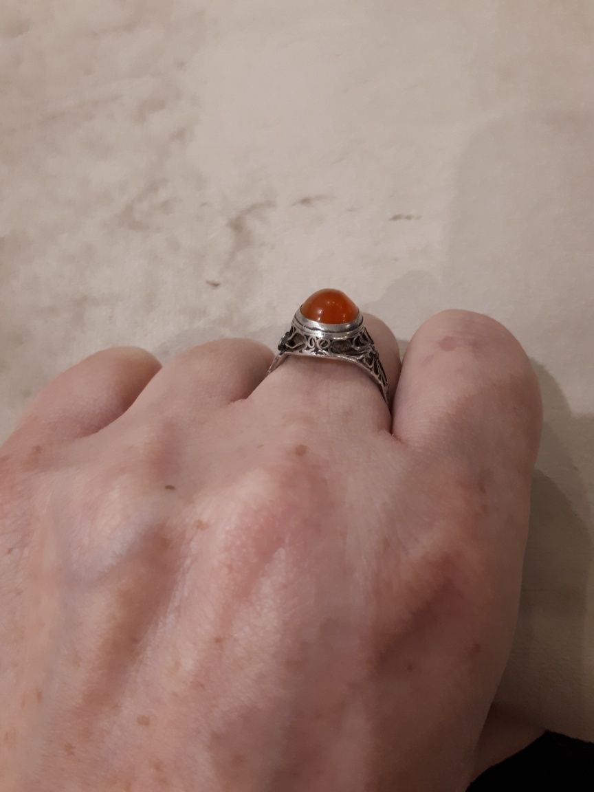 pierścionek srebrny chinka
