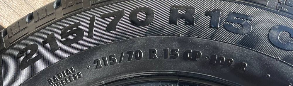 Шины б у 215/70R15c Continental Vanco Camper лето