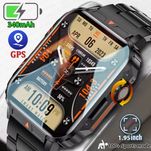 Wojskowy Sportowy zegarek Smartwatch IP68 asystent głos Nowy