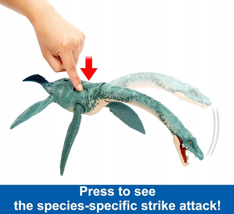 figurka jurassic world gigantic trackers elasmosaurus