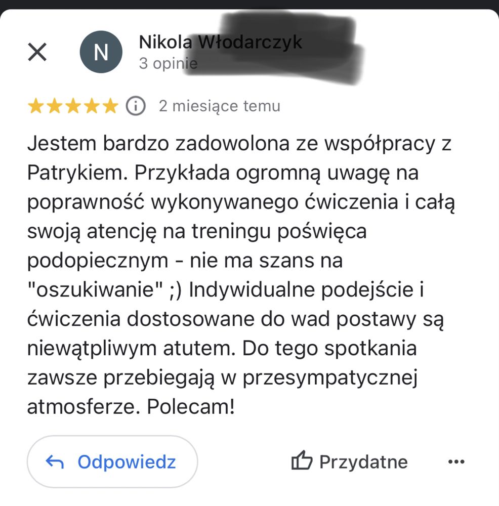 Trener personalny WŁASNA SIŁOWNIA