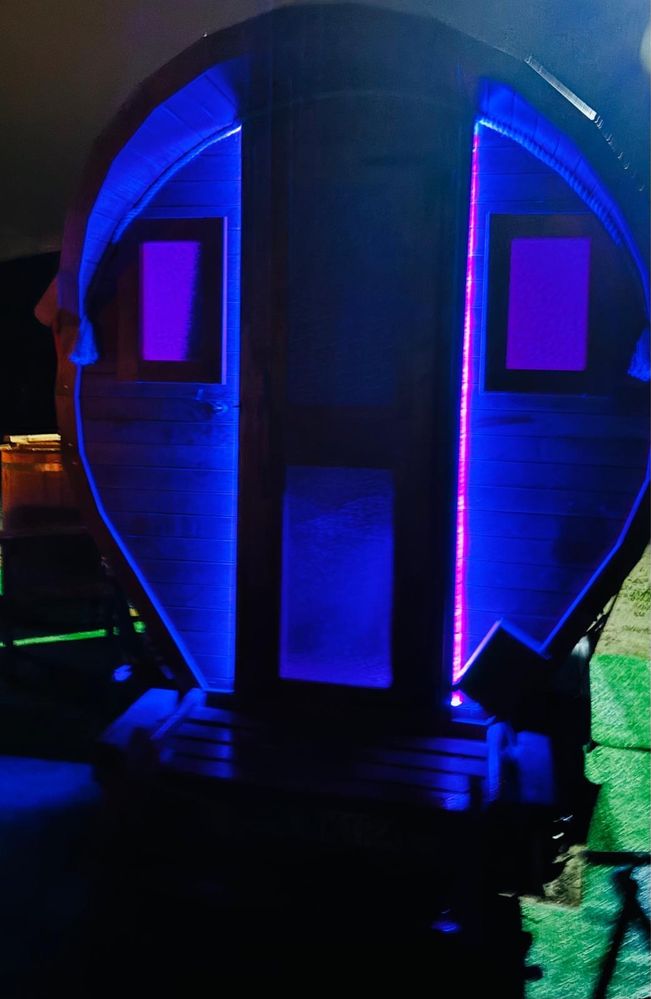 Mobilna Sauna i  jacuzzi 8 osobowe  duze  bala morsowanie zimna beczka