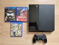 Konsola ps4 fat 500 gb + 3 gry