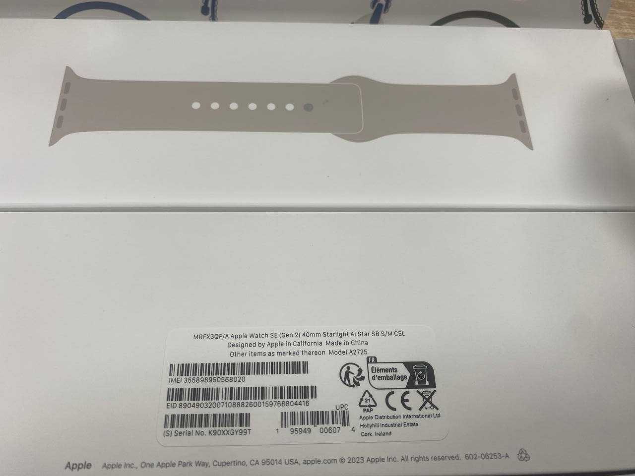 Apple Watch SE 2 40mm LTE Starlight Sport Band S/M 2023 ГАРАНТІЯ! 270$