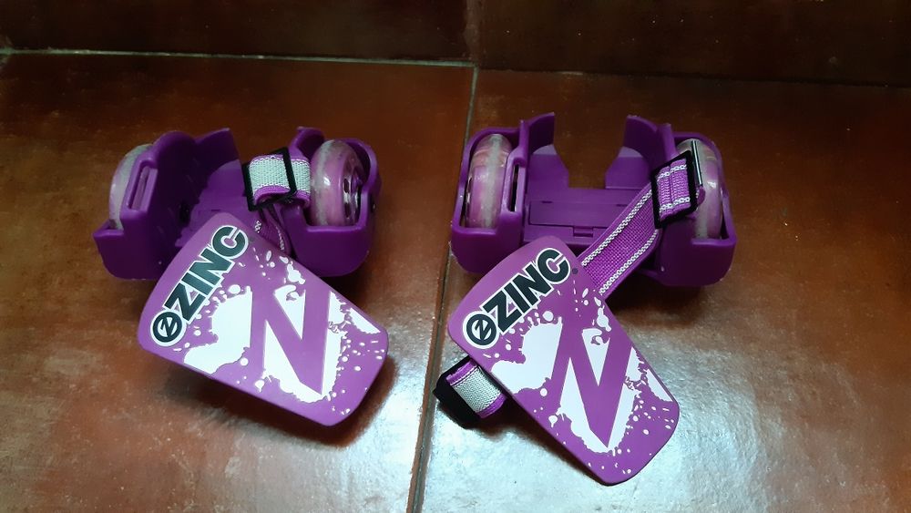 Patins de duas rodas, com luzes, para adulto ou criança