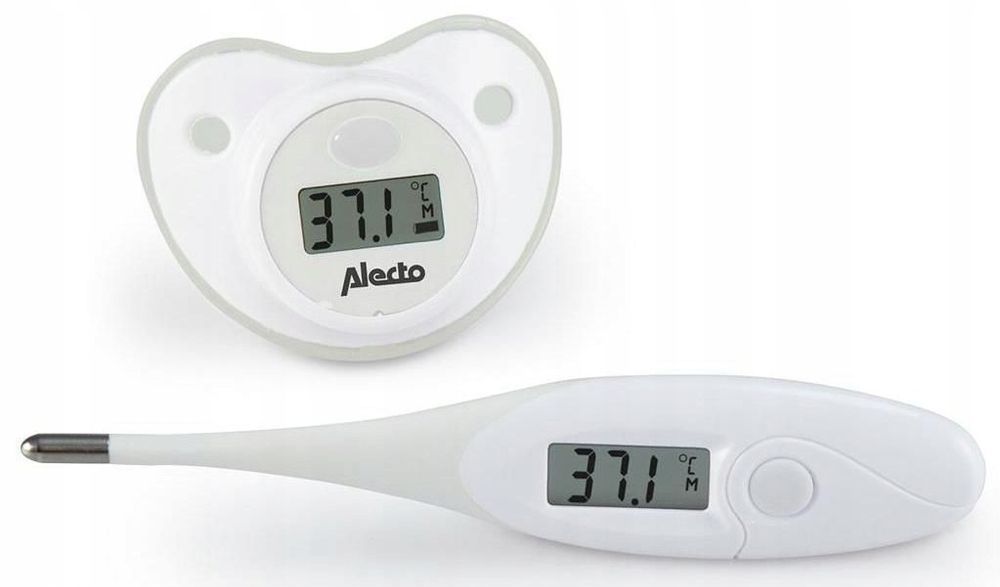 2x Termometr Elektroniczny Dla Dzieci Niemowląt Smoczek Alecto