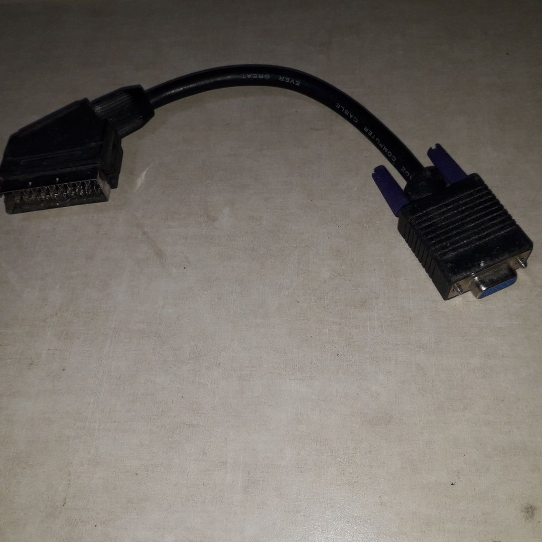 Kabelek adapter VGA to Euro scart