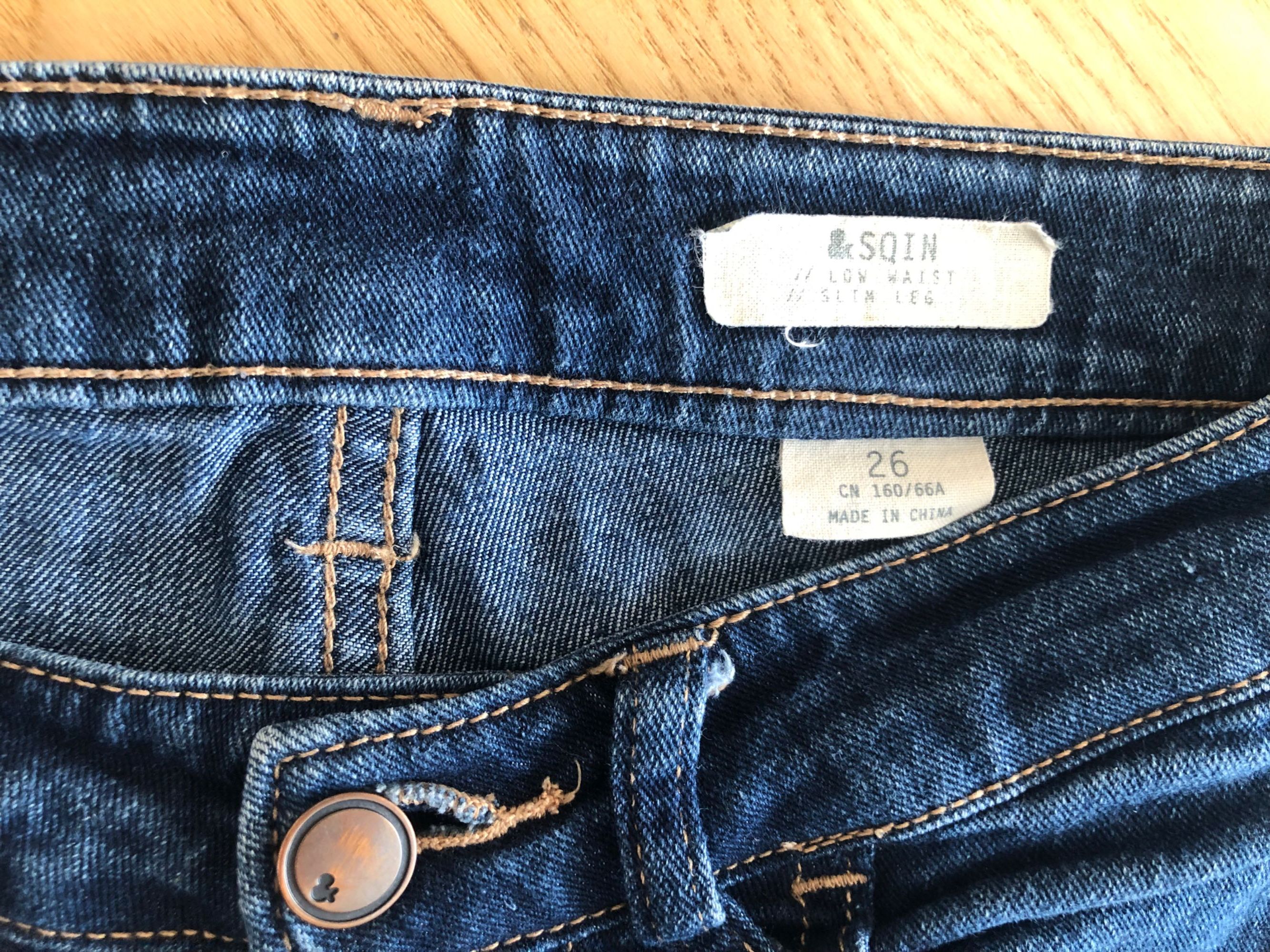 Spodnie dżinsy XS, 160-164