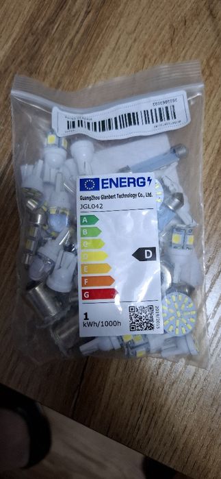 Żarówki Led Blue Ice 42 szt do wnętrza auta
