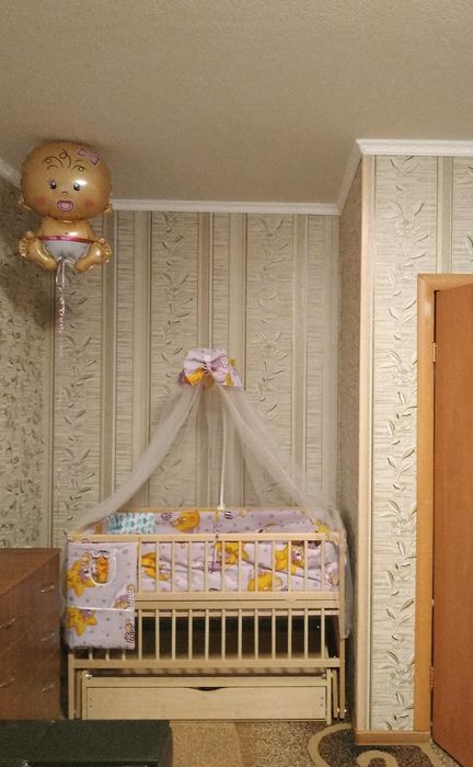 Дитяче ліжко з маятником та ящиком+ матрац