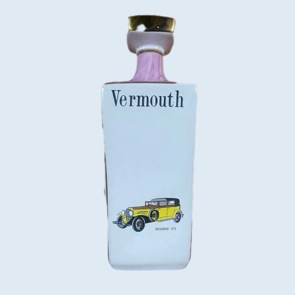 Garrafa Vermouth Motivos Automóveis Antigos Loiça Alcobaça