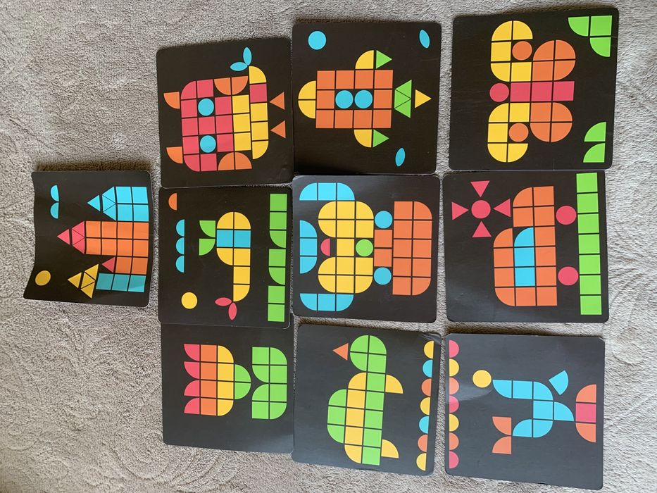 Розвиваюча іграшка для дитини 3+ Мозаїка геометричні фігури Midder 3+