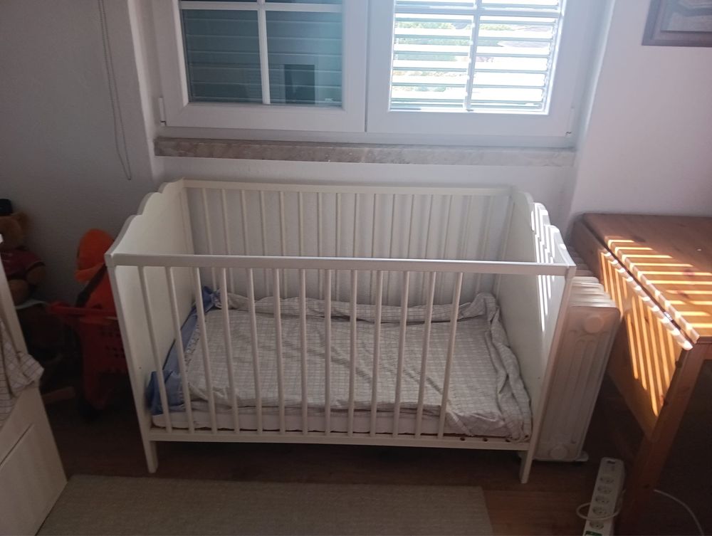 Ikea SMÅGÖRA Berço, branco, 60x120 cm