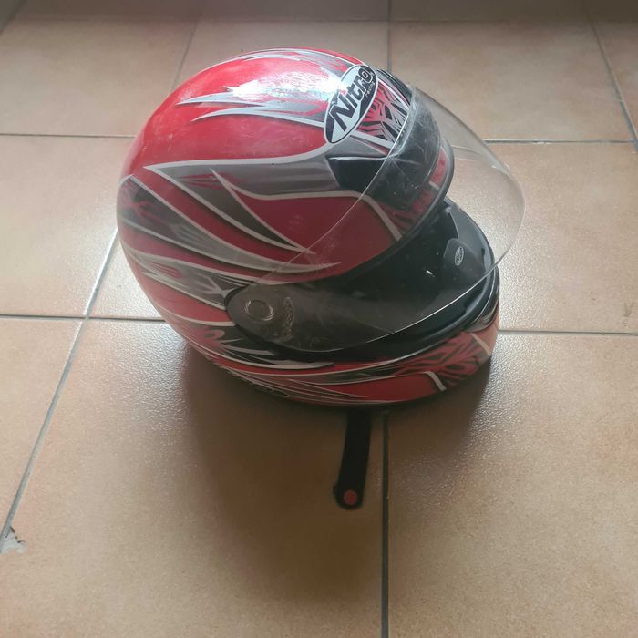 Kask  czerwony do motoru
