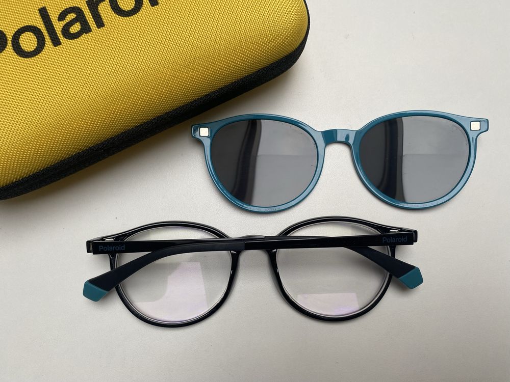 Okulary korekcyjne + nakładki przeciwsłoneczne Polaroid Unisex