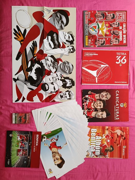 Lote de Artigos Colecionáveis do Benfica