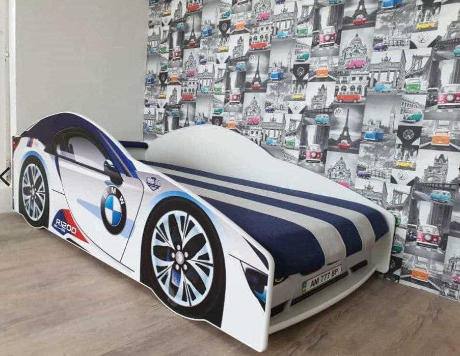 Кровать машина з матрасом/ліжко машина/диван авто/Безкоштовна доставка