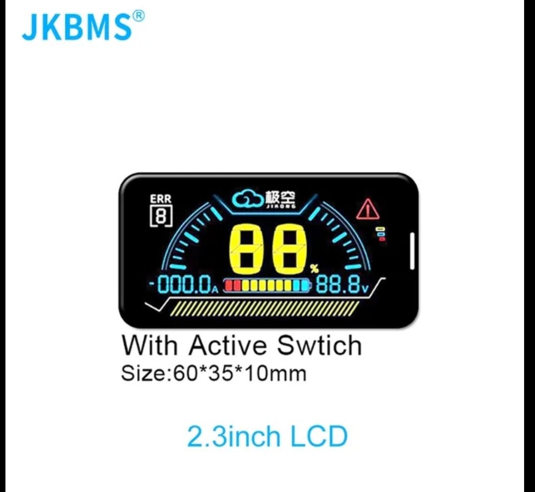 BMS JK BD4A8S4P , power board. БМС з екраном 12 - 24 В