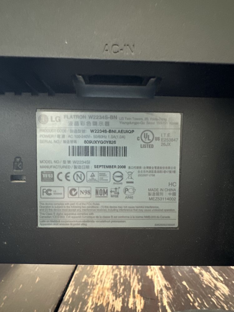 Monitor marki LG