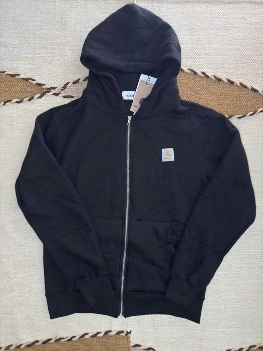 Casaco Carhartt WIP preto com capuz e fecho - Tamanho M - nunca usado