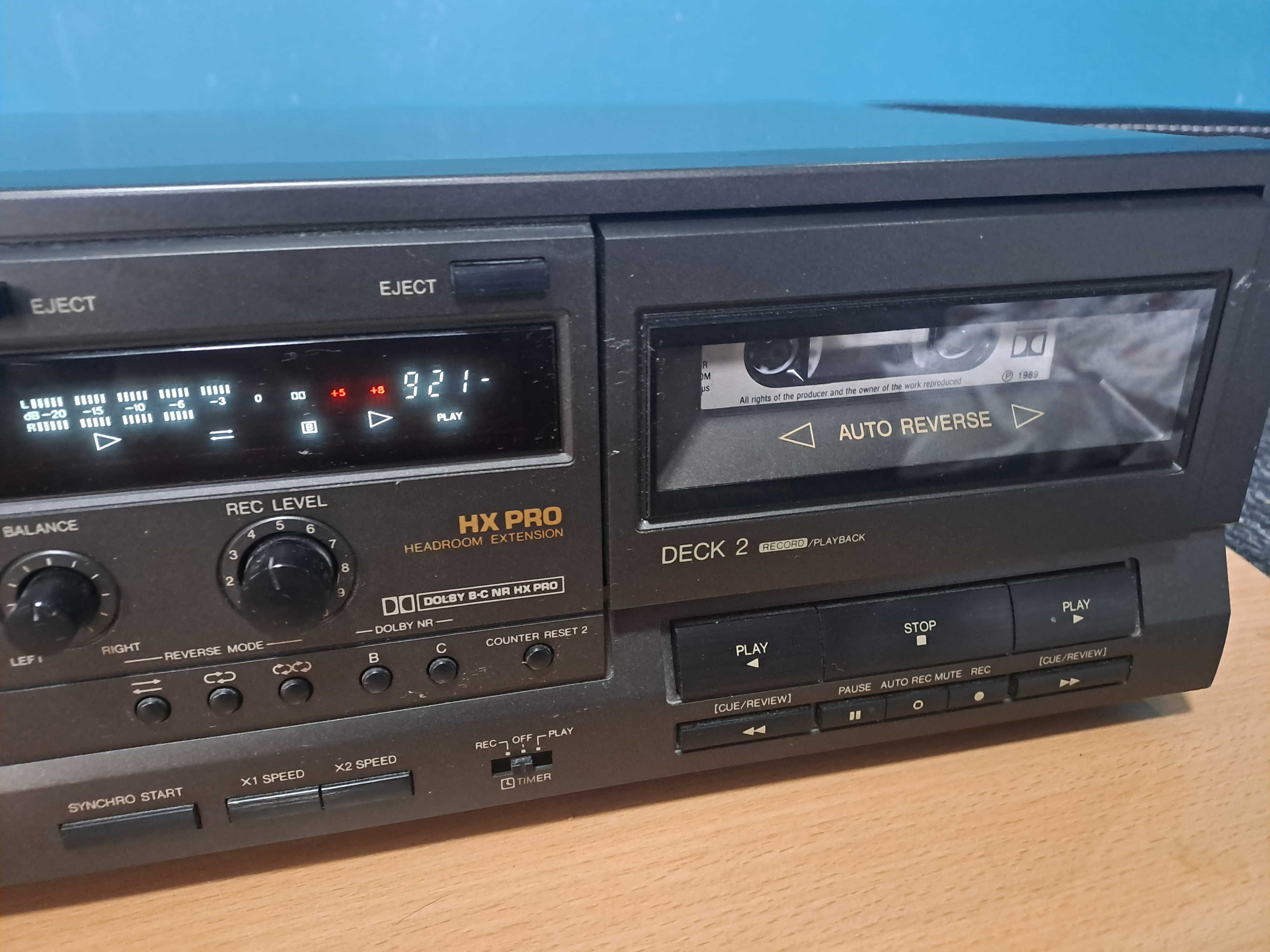 Magnetofon Technics RS-TR 313 2 kasetowy deck brak jednej stópki