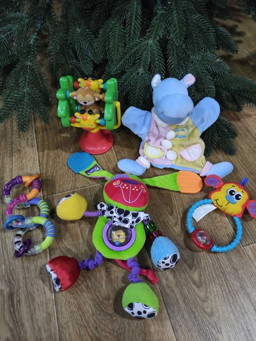 Развивающие игрушки погремушки кубики Chicco, Fisher Price, Tolо,Elc