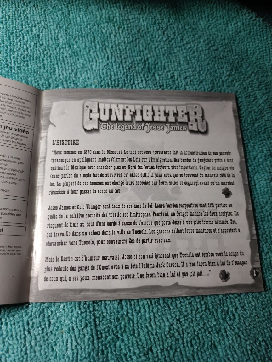 PlayStation 1 GunFighter psx psone Książeczka Manual