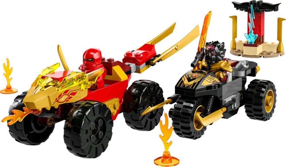 LEGO NINJAGO Автомобільна й байкова битва Кая і Раса (71789) лего