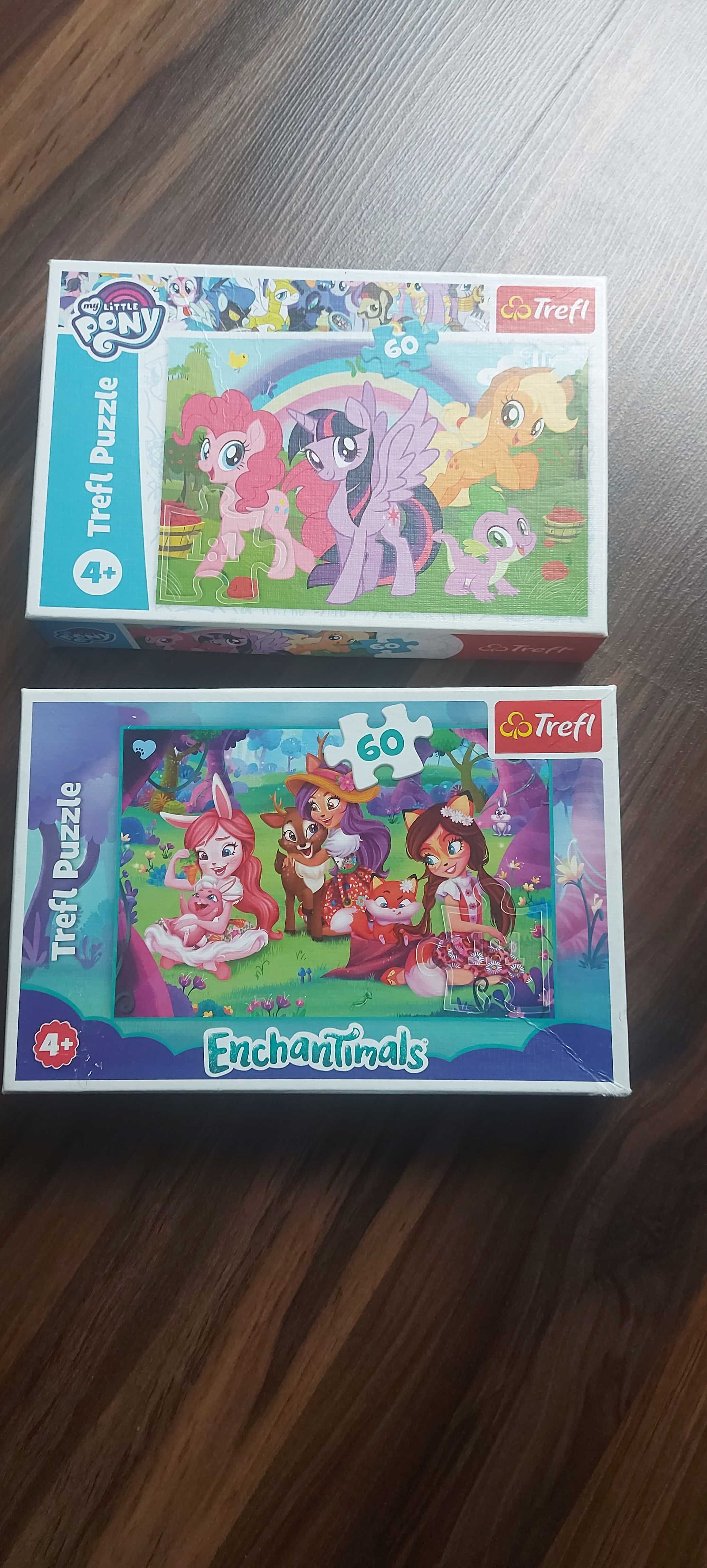 Puzzle 60 elementów Koniki , Wróżki 4+