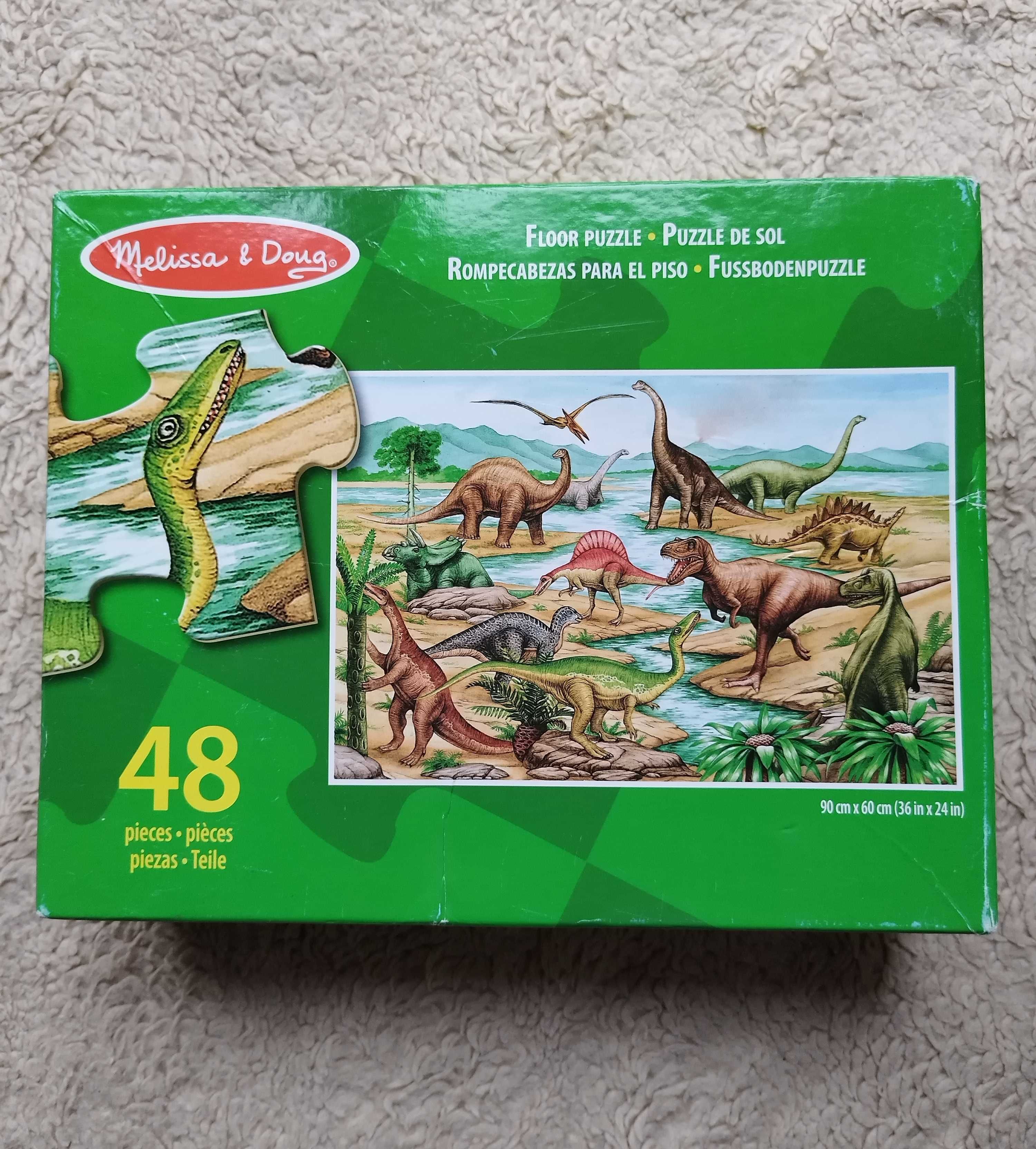 Duże Puzzle Dinozaury Melissa & Doug duże xxl