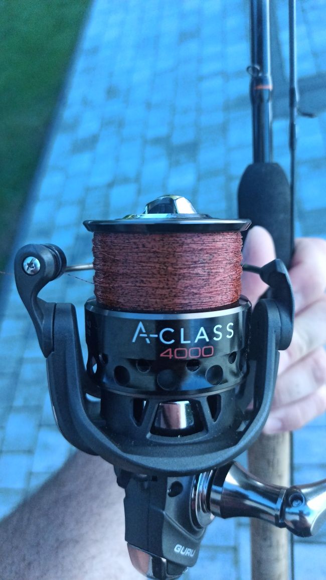 Wędka feeder + Kołowrotek  GURU A-CLASS MINI METHOD FEEDER 9'