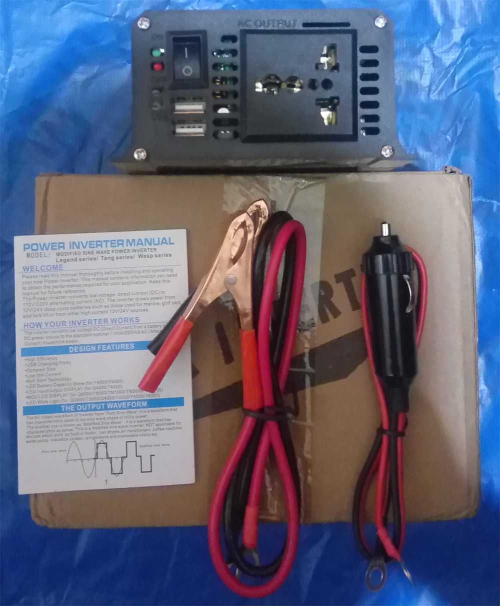 Инвертор преобразователь DC12V в AC220V 3000W Solar Power TSP-3000.