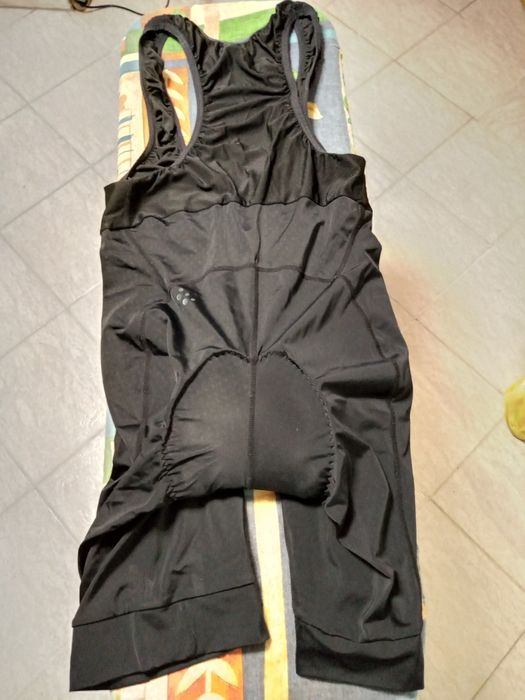 CRAFT - spodenki rowerowe na szelki, kolor czarny