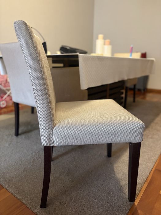 Mesa Jantar Vidro com 6 cadeiras