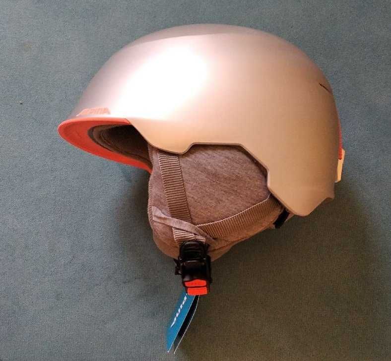 Kask narciarski Alpina maroi jr - kolor srebrny, rozmiar 51-54