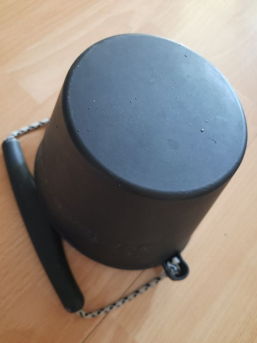 Scrunch czarne silikonowe wiaderko fresbee 2x łopatka kaczka