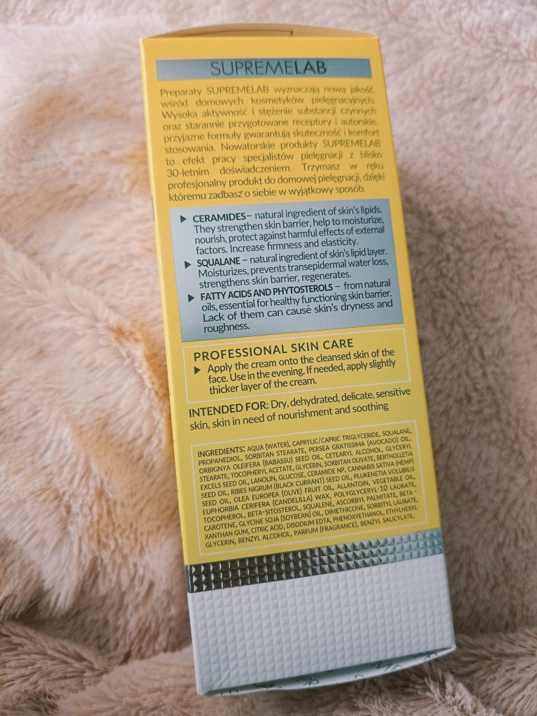 Bielenda Professional SupremeLab intensywnie odżywczy krem z ceramidam