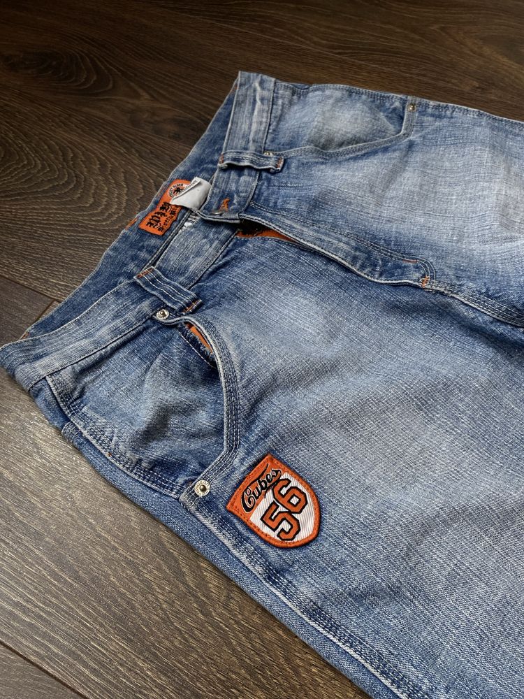 Y2k Ecko Unltd x Fubu jeded london Jeans Sk8 джинси шорти