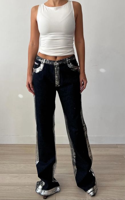 Винтажные джинсы клеш