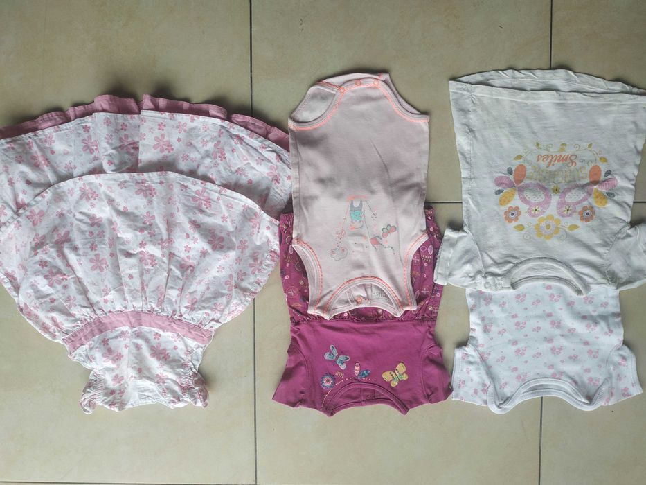 Paka 68-74 cm 6-9 m dziewczynka sukienka body bluzka