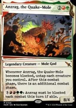 Anzrag, the Quake-Mole foil magic the gathering