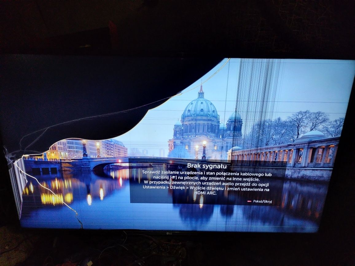 Telewizor LG 49UM7400PLB  uszkodzony