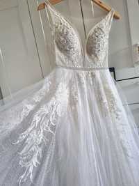 Suknia ślubna model Gabbiano 3001, kolor mleczny, salon Madonna