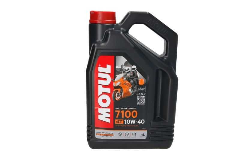 Olej silnikowy 4T MOTUL 7100 10W40 4L, API SN JASO MA-2 Syntetyczny es