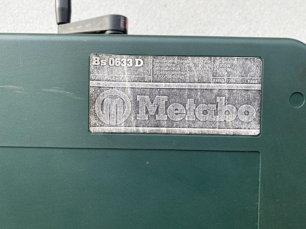 Piła taśmowa metabo 360v