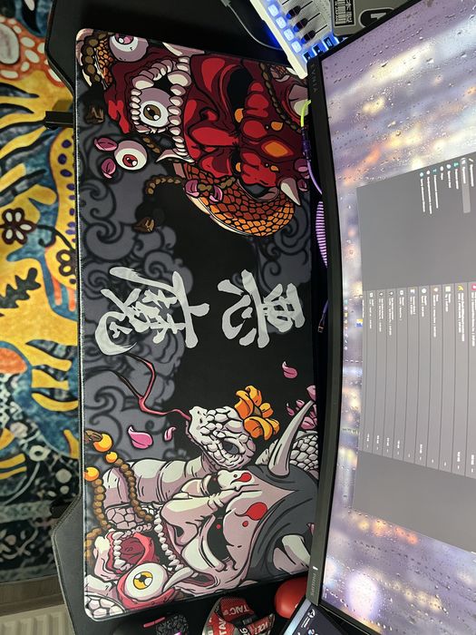 Мишка Hator Quasar 2 Ultra + Поверхня ігрова Logitech+Кастомний кабель